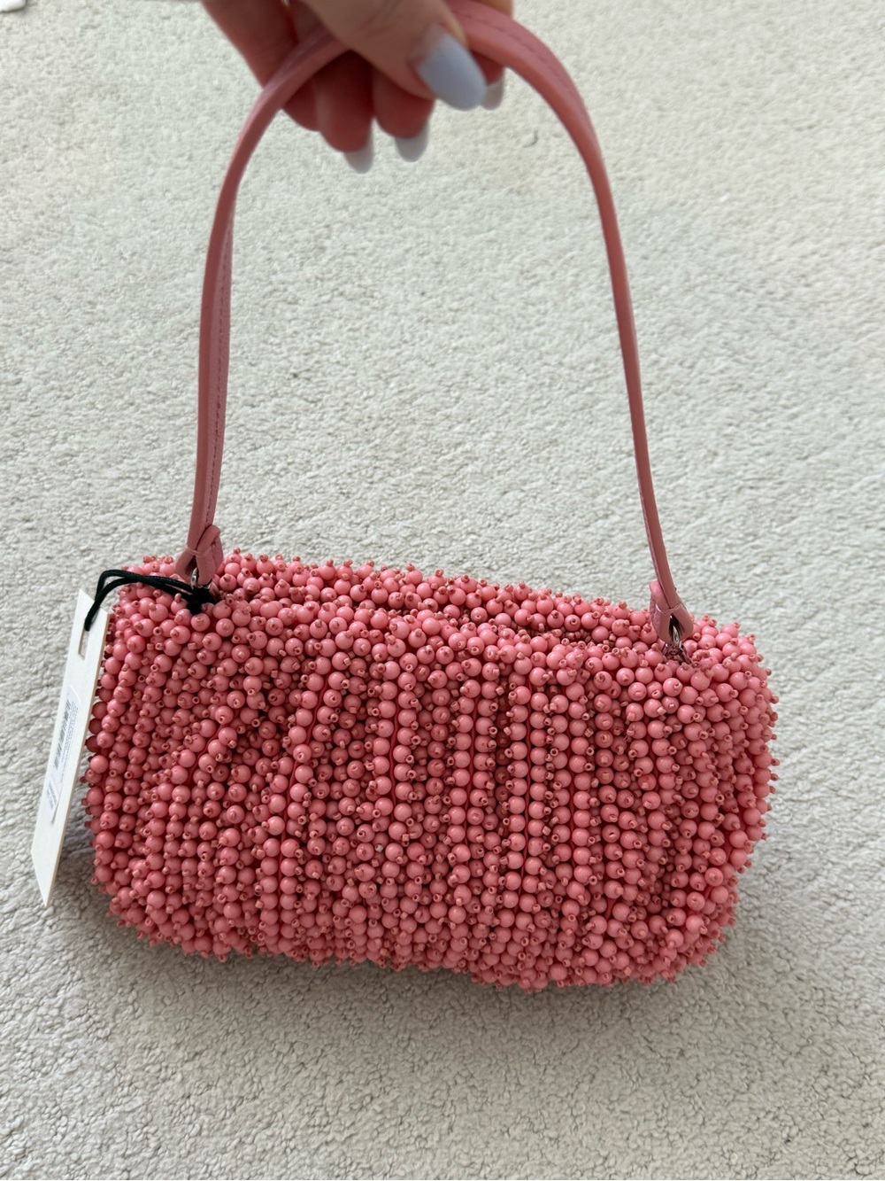 STAUD Beaded Bean Bag Geranium - Picture 4 of 5